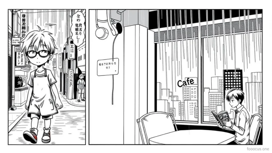 Maquetación de dibujo Manga